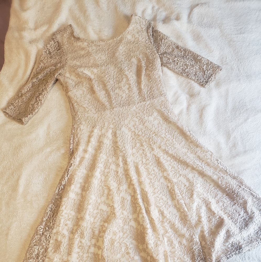 Off white lace dress